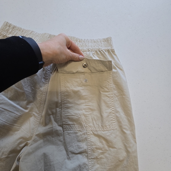 AMO Cotton Straight-leg Pull-On Pant in‎ Pumice Women's Small Lightweight - Picture 10 of 10